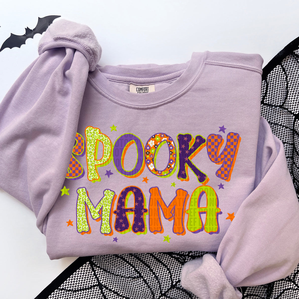 Spooky Mama Colorful 104605 DTF transfer
