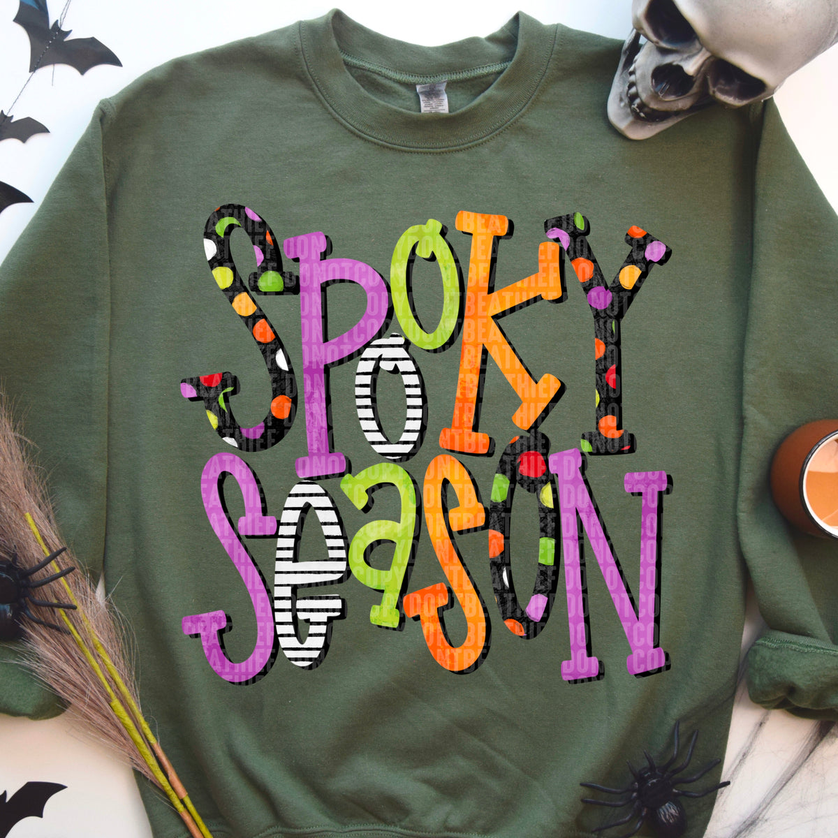 Spooky season purple, green, orange (SDD) 109236 DTF transfer