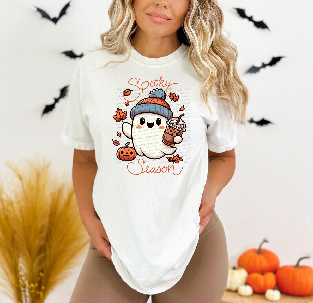 Spooky Season Ghost Beanie 59559 DTF transfer