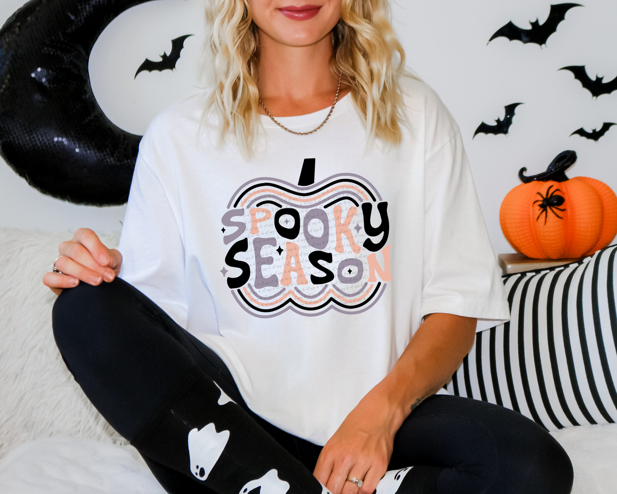 Spooky Season Pumpkin Pink 46622 DTF transfer