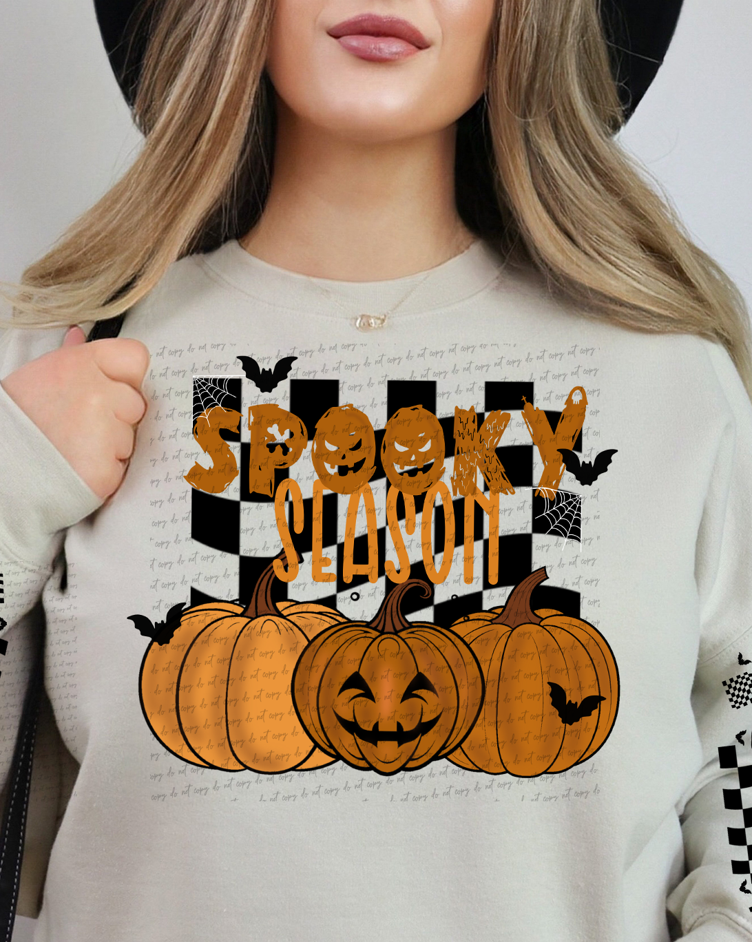 Spooky Season Pumpkins (Front Print) 59373 DTF transfer