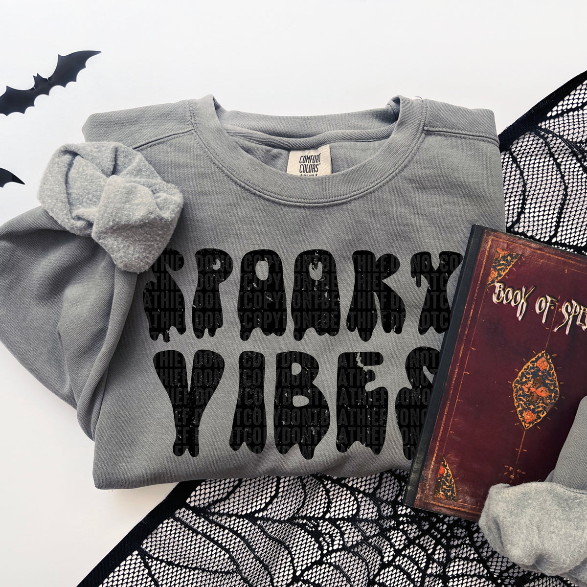 Spooky Vibes Dripping Font 104606 DTF transfer