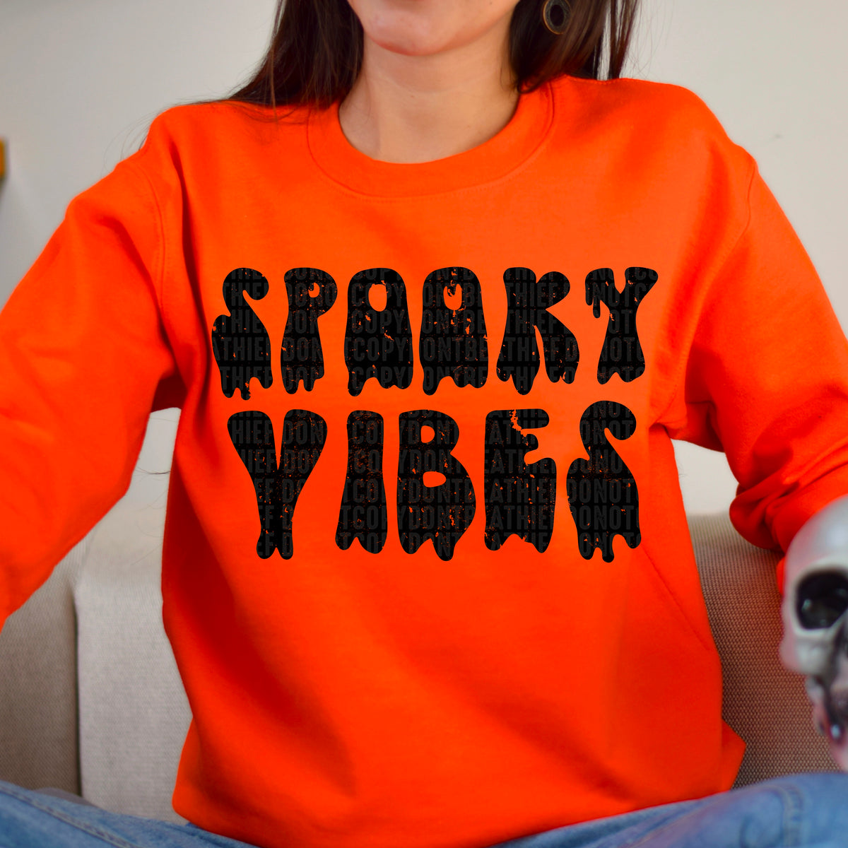 Spooky Vibes Dripping Font 104606 DTF transfer