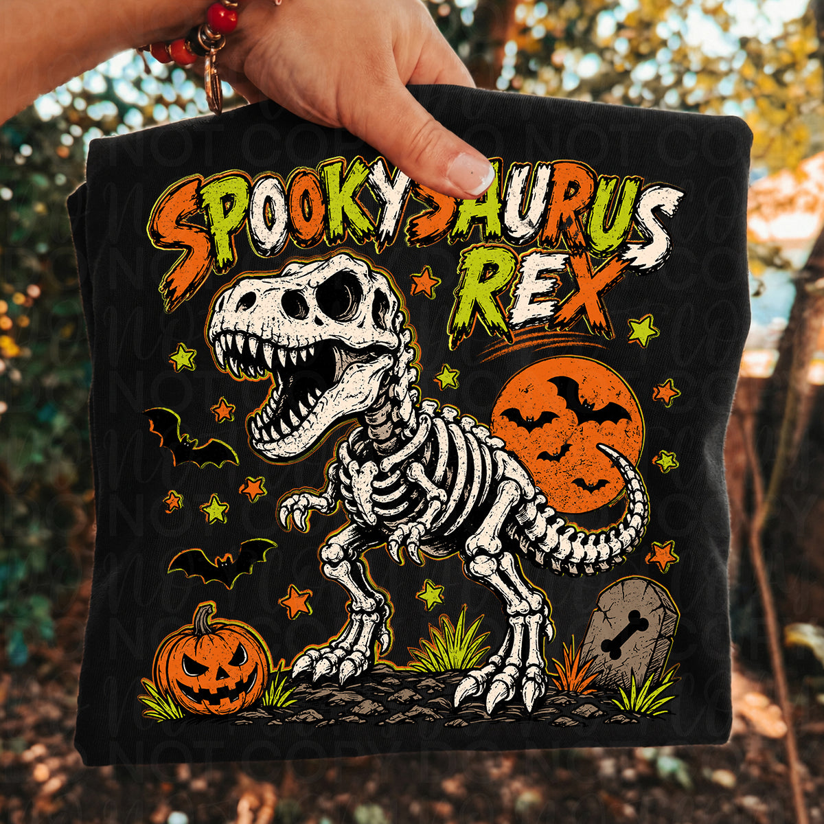 Spookysaurus rex UAC DTF transfer