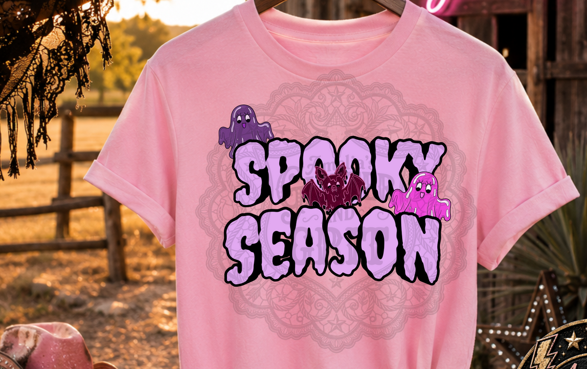 Spooky season purple DTF Transfer