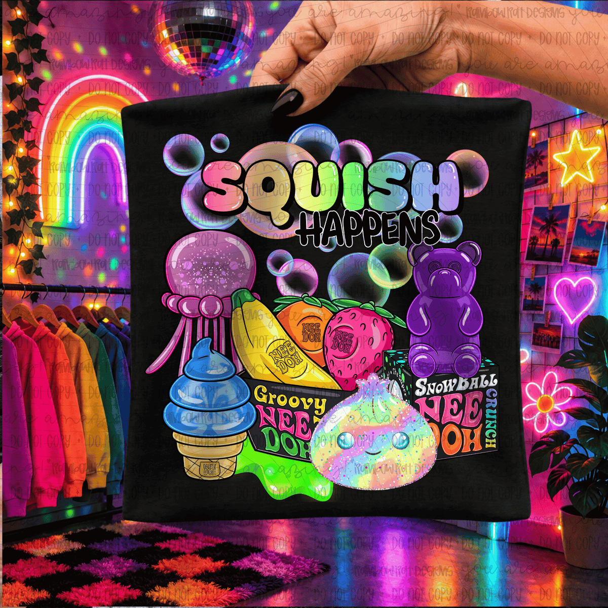 Squish happens (RRD) DTF Transfer