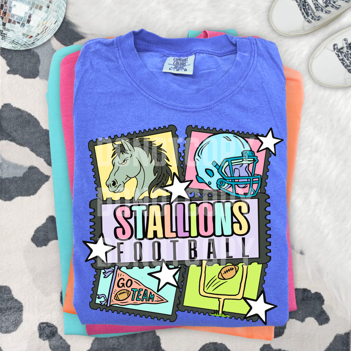 Stallions football pastel frames (CSG) DTF Transfer
