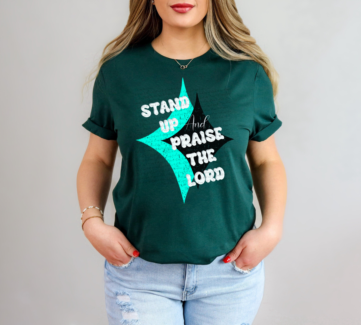 Stand Up and Praise The Lord 59560 DTF transfer