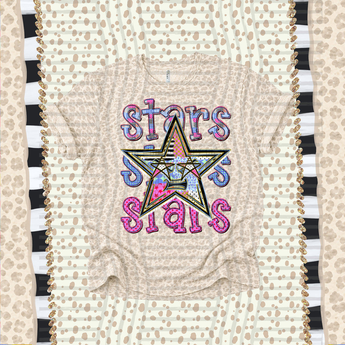 Stars-Dolly Doodle Print (Caplinger) DTF Transfer