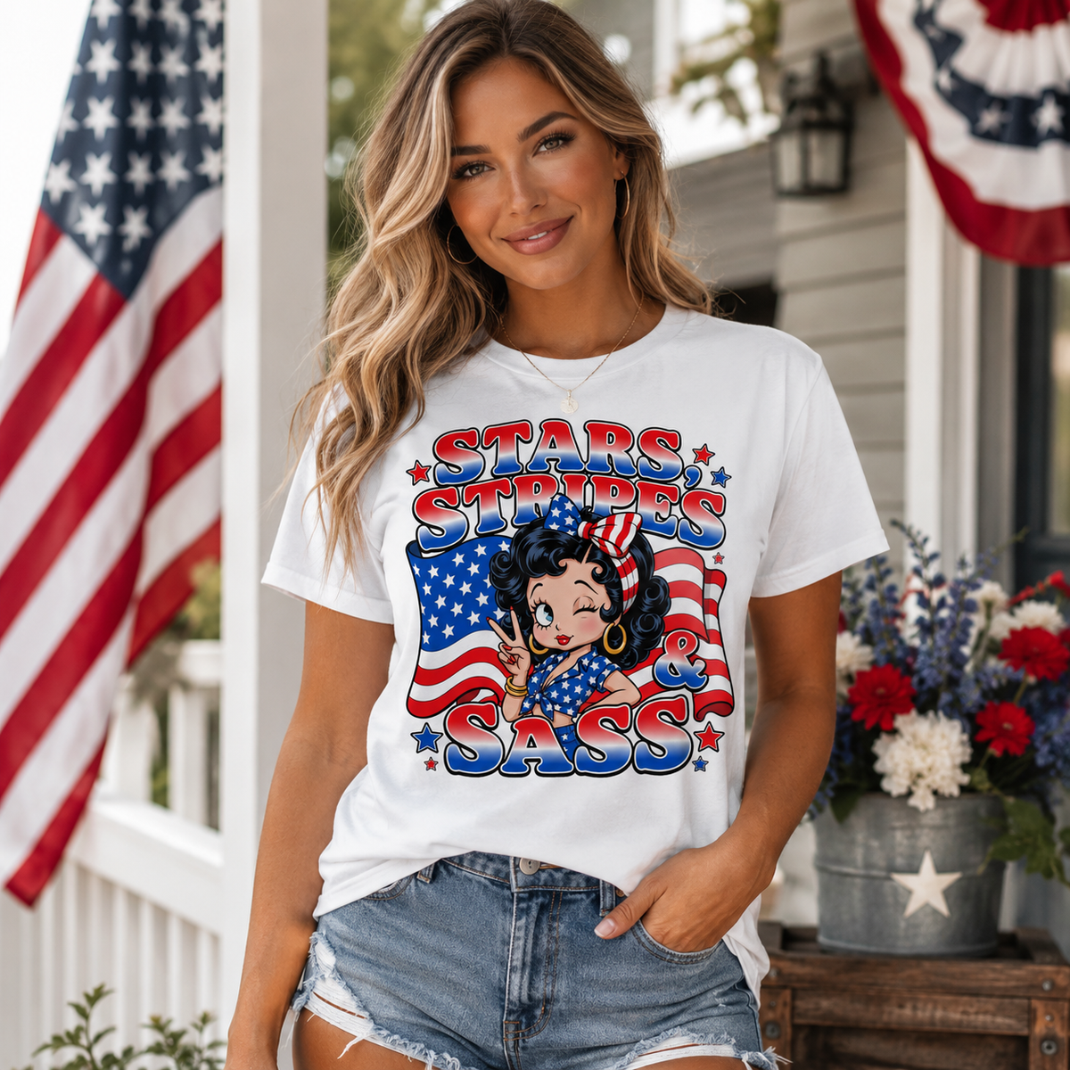 Stars stripes & sass (KD) DTF Transfer