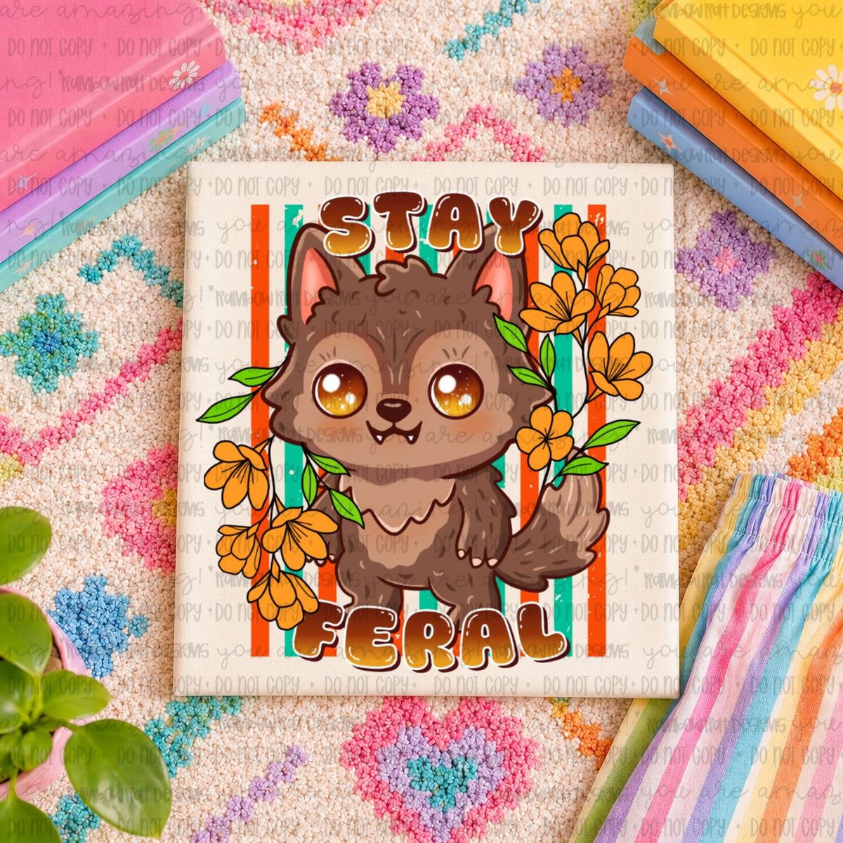 Stay feral (RRD) DTF transfer