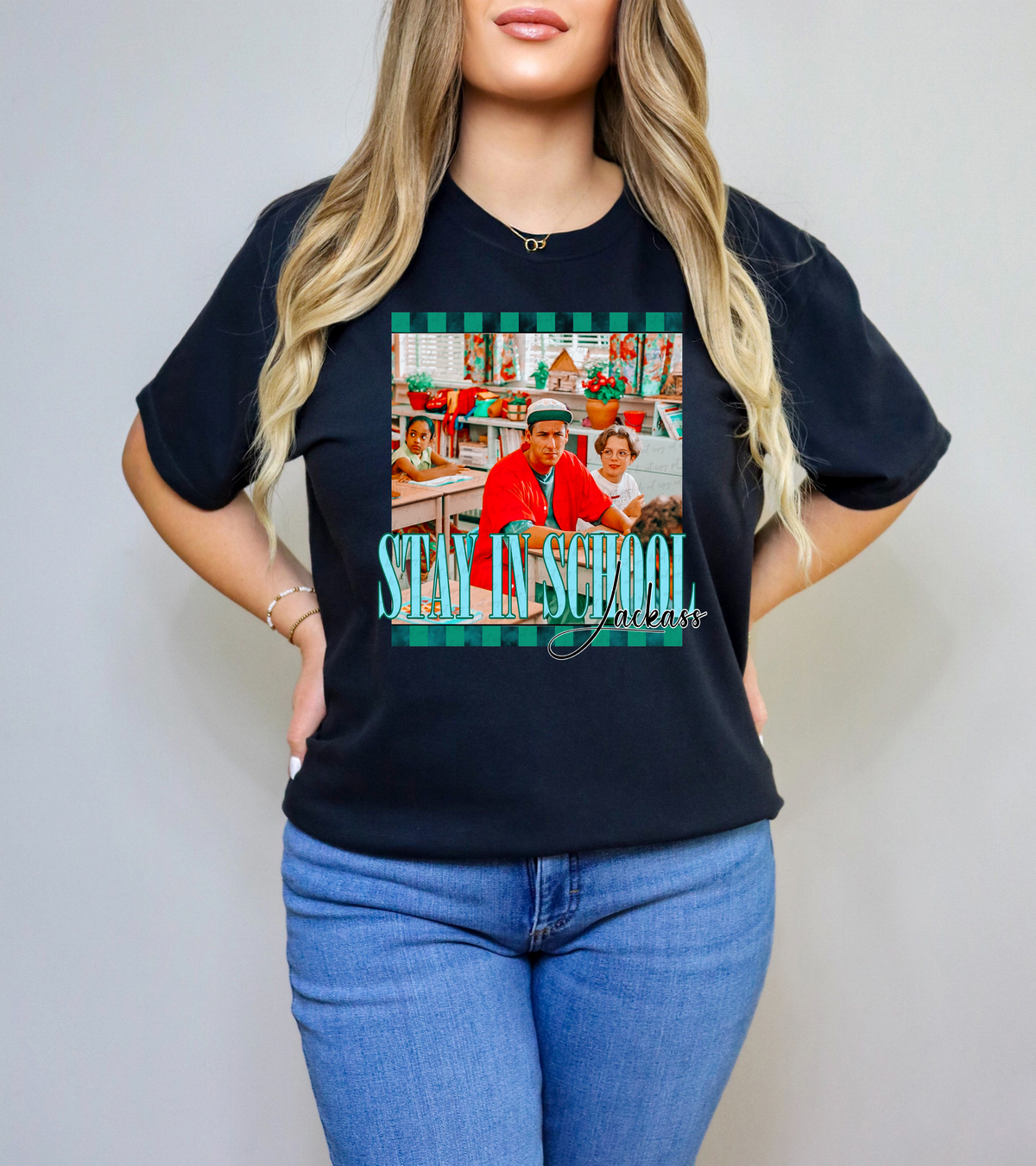 Stay In School Jackass 117639 DTF transfer