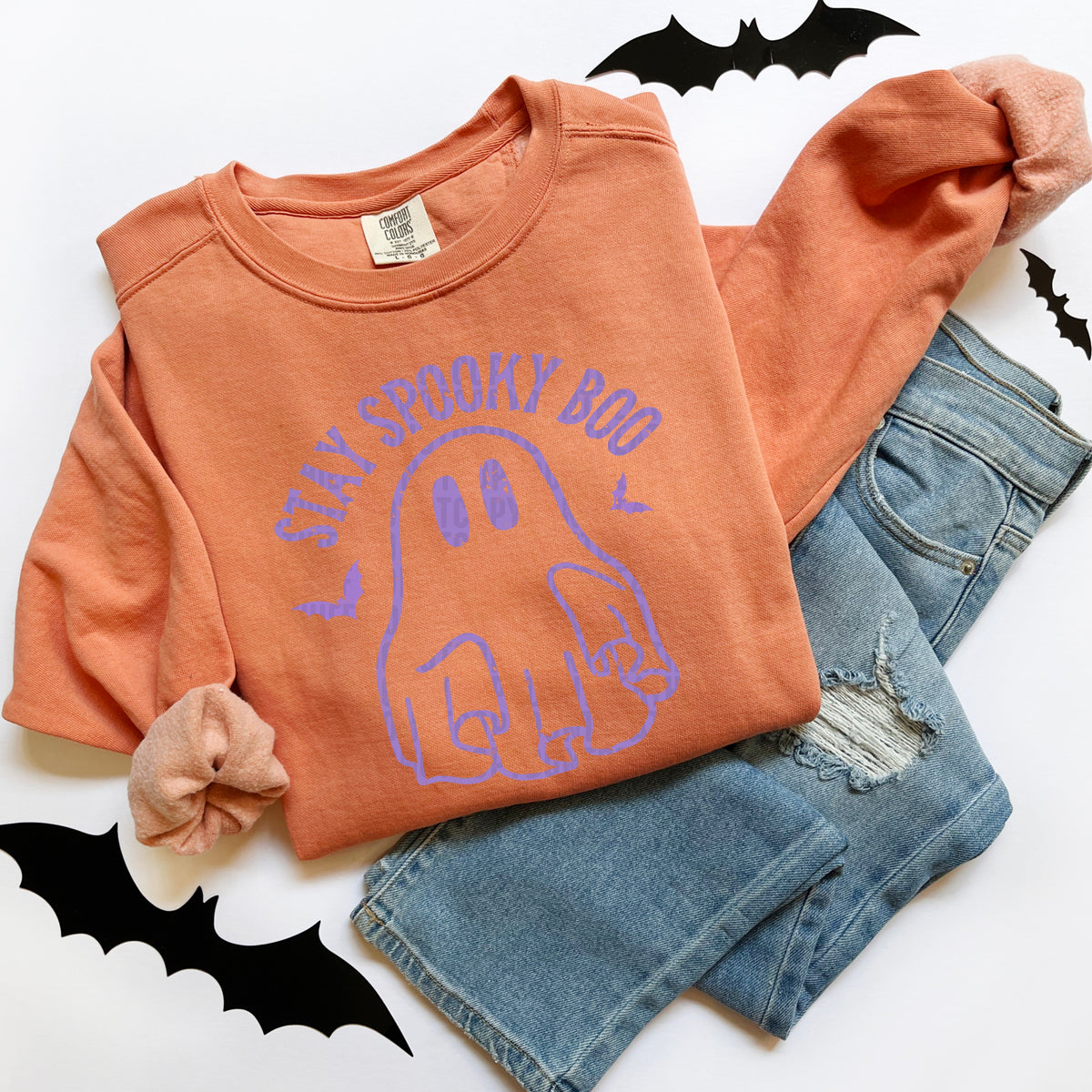 Spooky Boo Purple 104607 DTF transfer