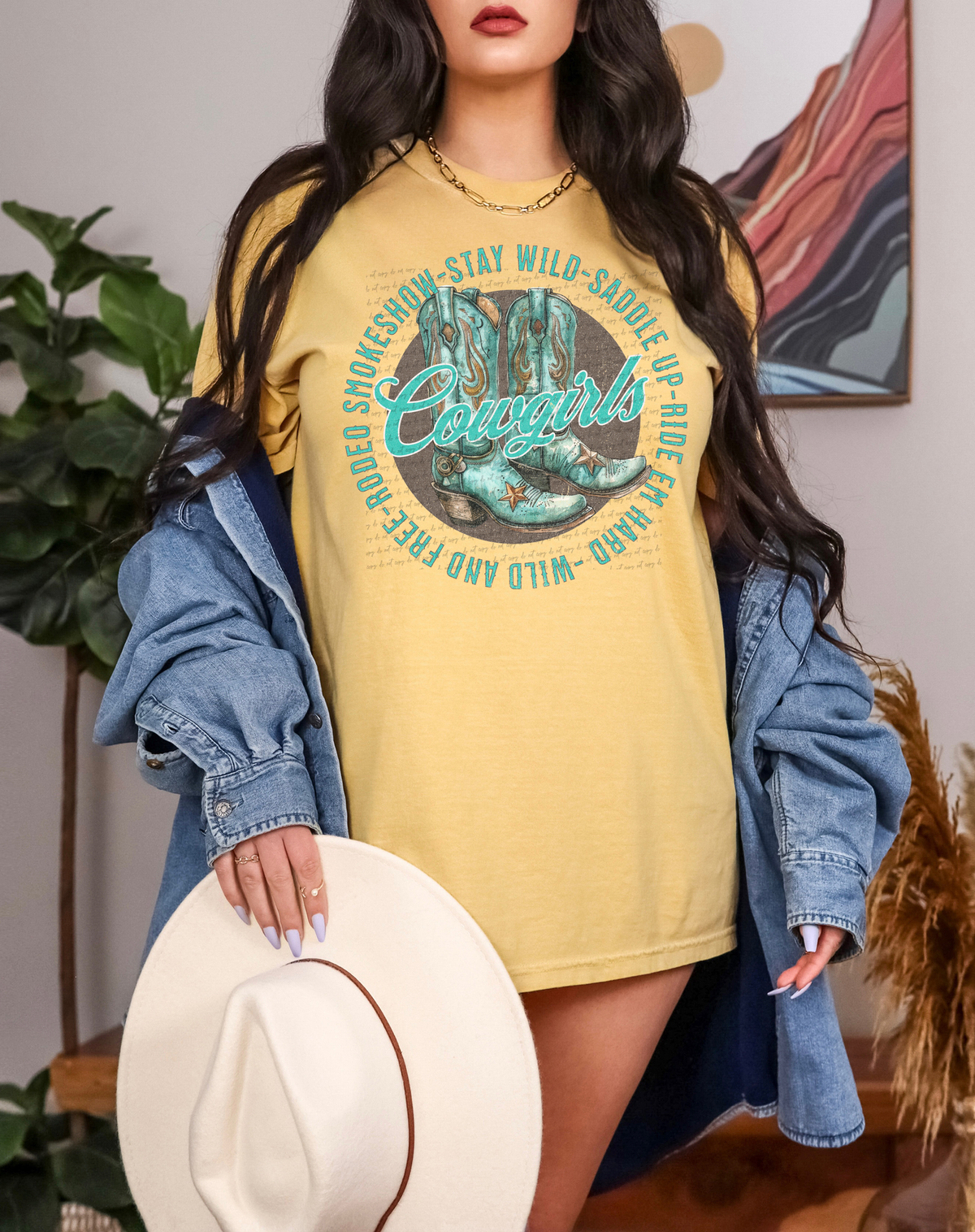 Stay Wild Cowgirls Boots 59562 DTF transfer