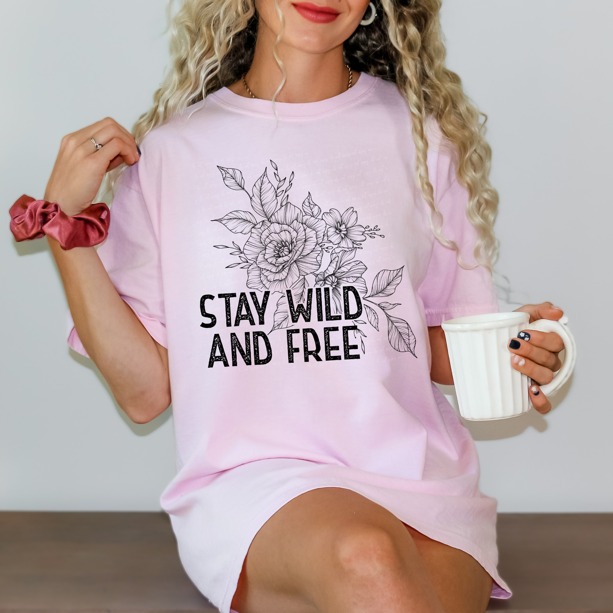 Stay Wild and Free Flowers 114741 DTF transfer