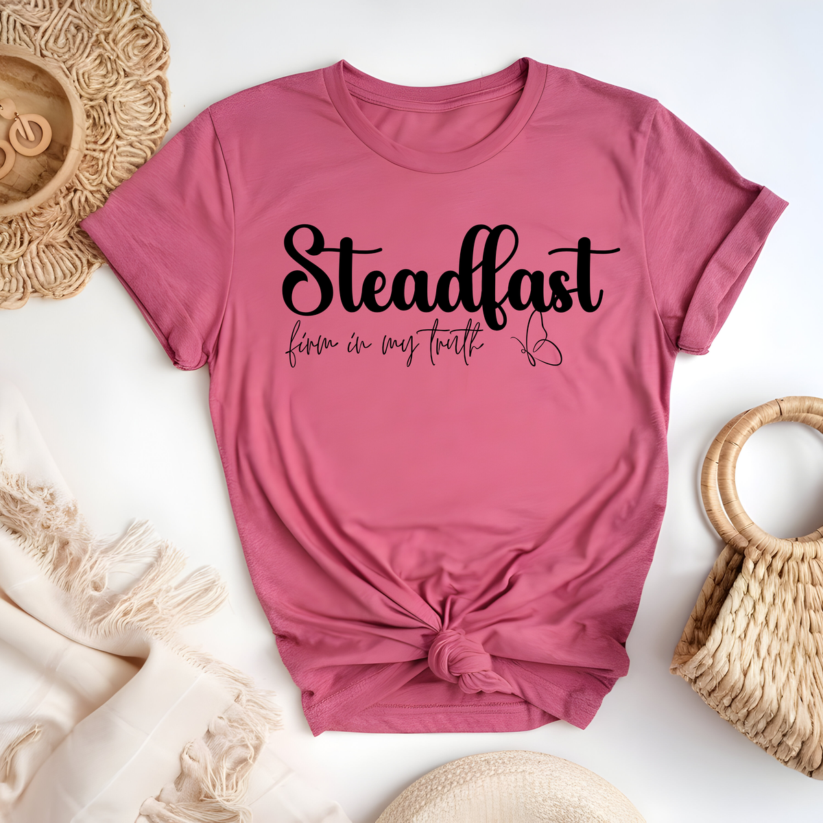Steadfast firm in my truth black DTF Transfer