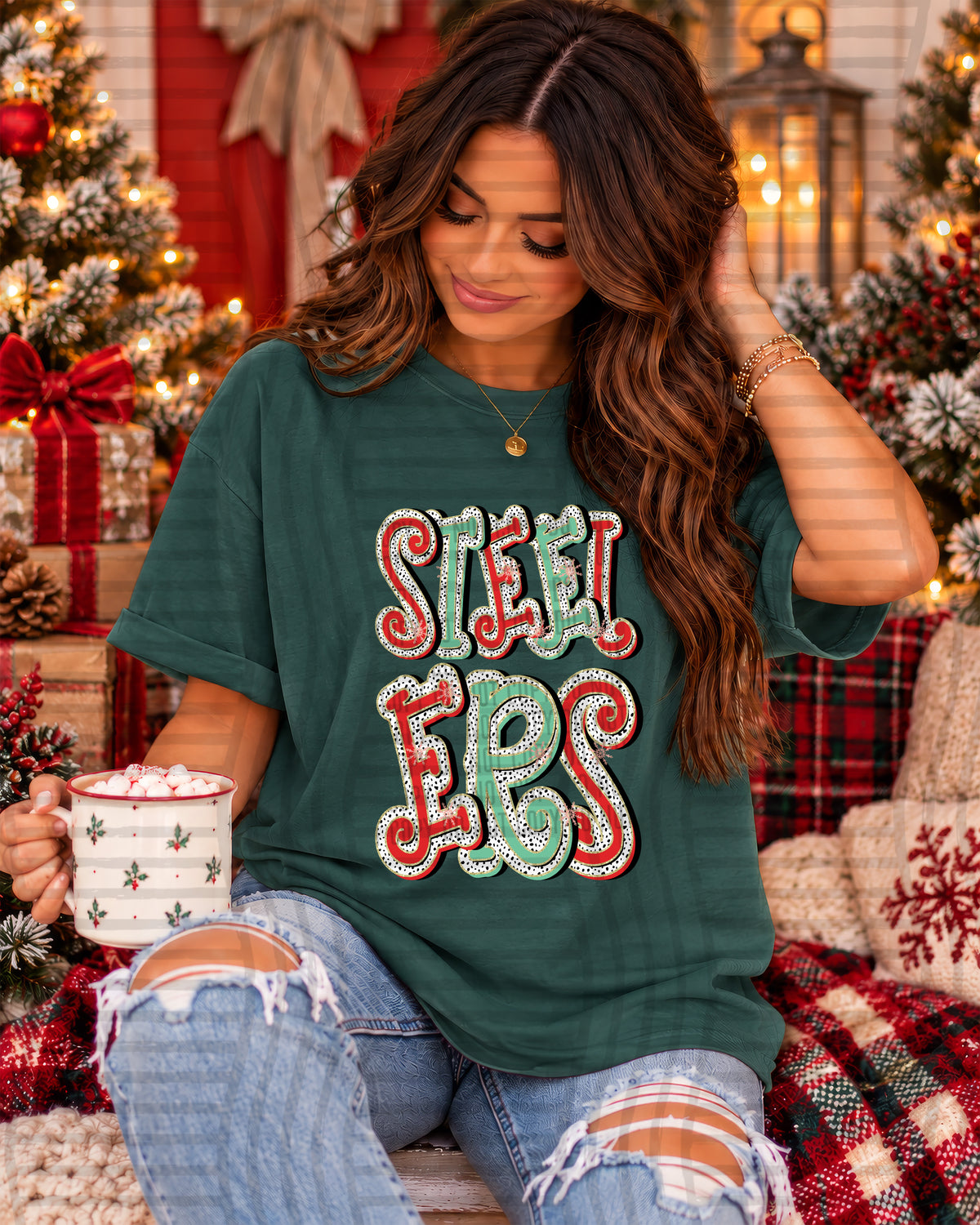 steelers merry dots (caplinger) DTF Transfer