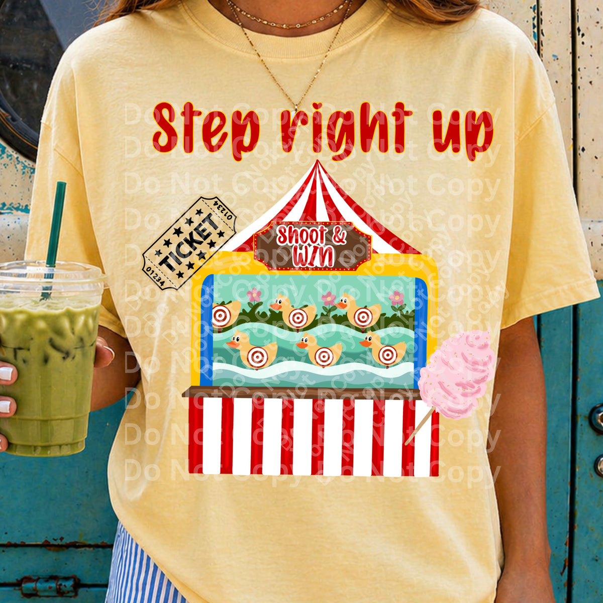 Step right up fair game (Irene) DTF Transfer