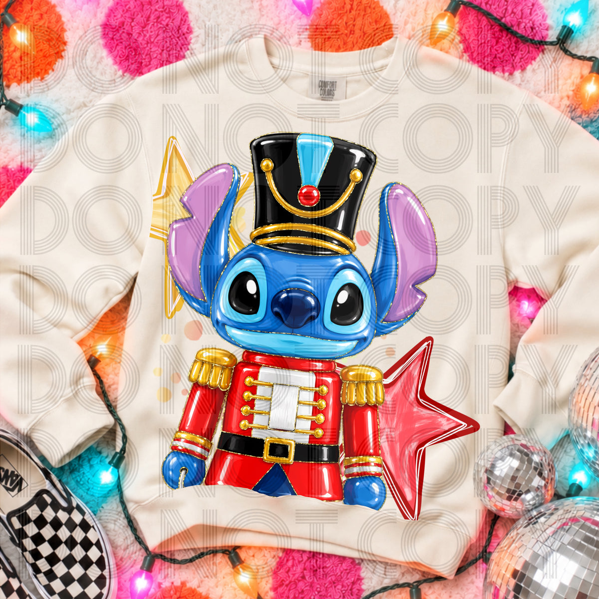 Blue Alien Nutcracker (Renewed) DTF Transfer