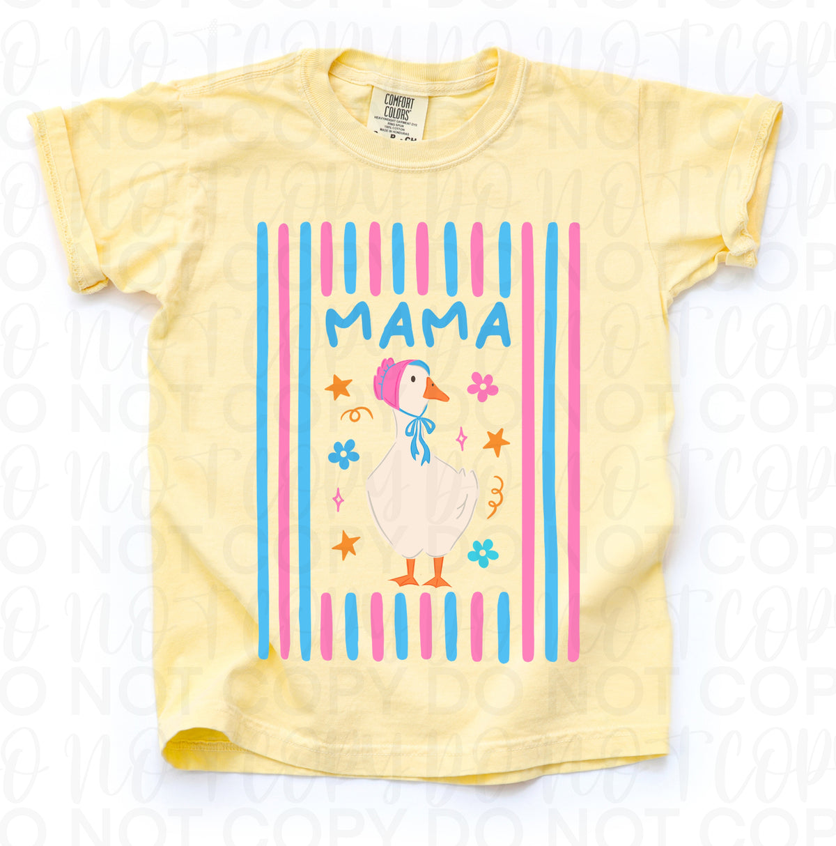 Mama (goose with striped frame) (UAC) DTF Transfer