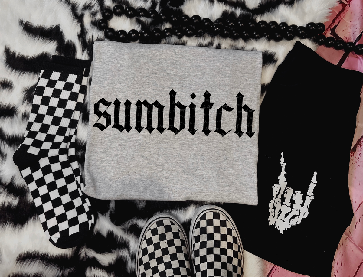 Sumbitch Black 86359 DTF Transfer