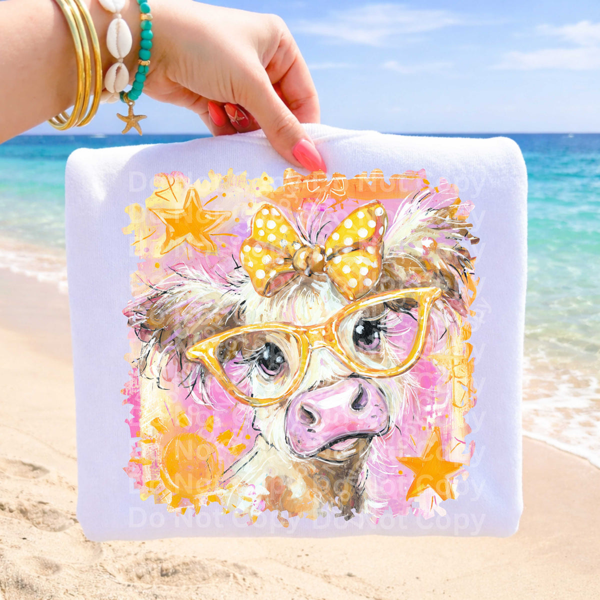 Summer cow (Irene) DTF Transfer