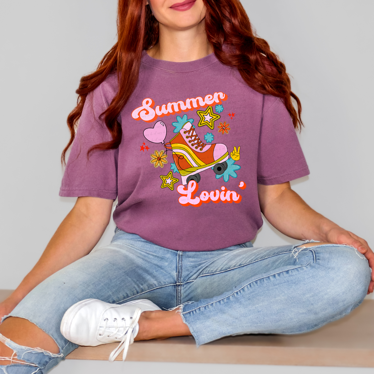 Summer Lovin Roller Skate 111483 DTF transfer
