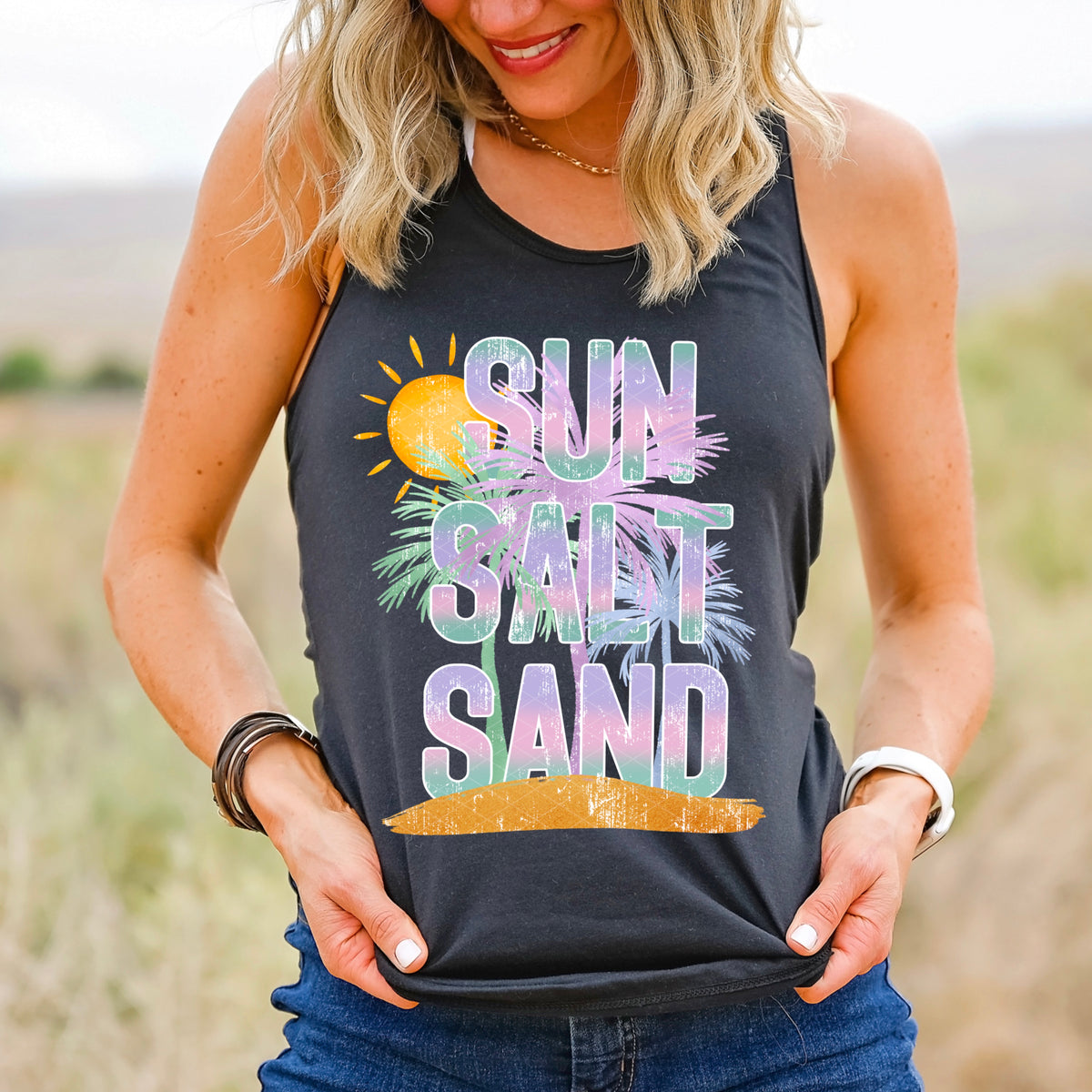 Sun salt sand SDD DTF Transfer