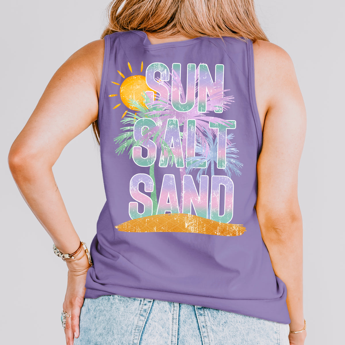 Sun salt sand SDD DTF Transfer
