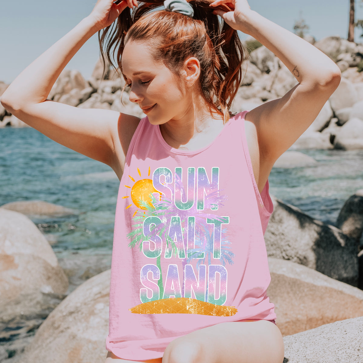 Sun salt sand SDD DTF Transfer