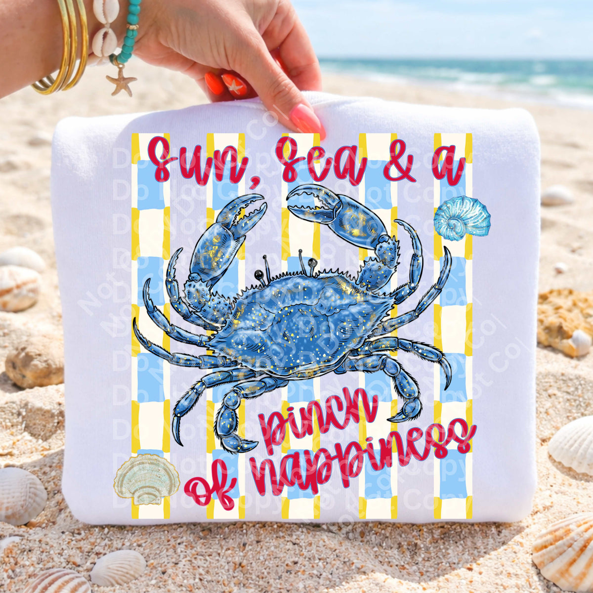 Sun, sea & a pinch of happiness (Irene) DTF Transfer