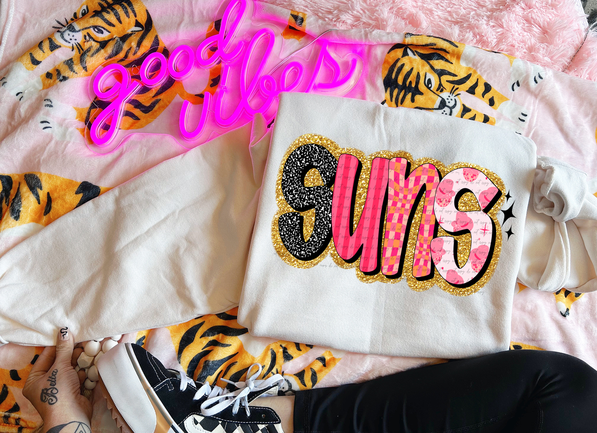 Suns Faux Glitter Retro 51664 DTF transfer