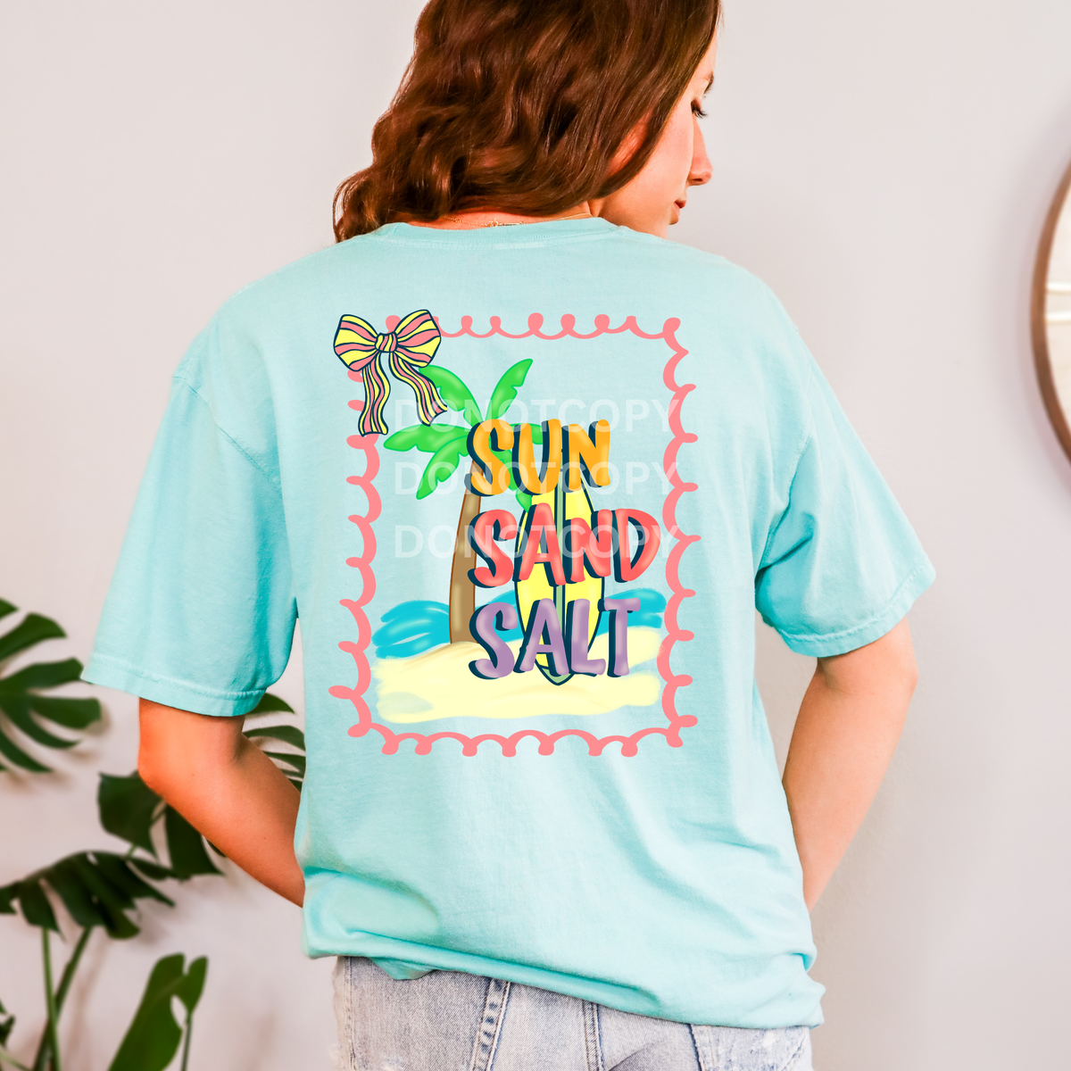 Sun sand salt doodle frame (CSG) DTF Transfer