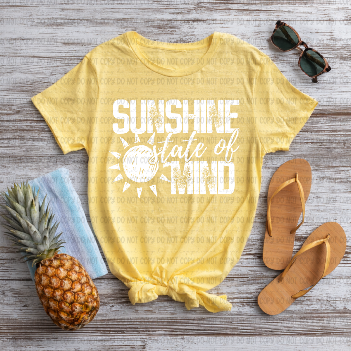 Sunshine state of mind white (Revel) DTF Transfer