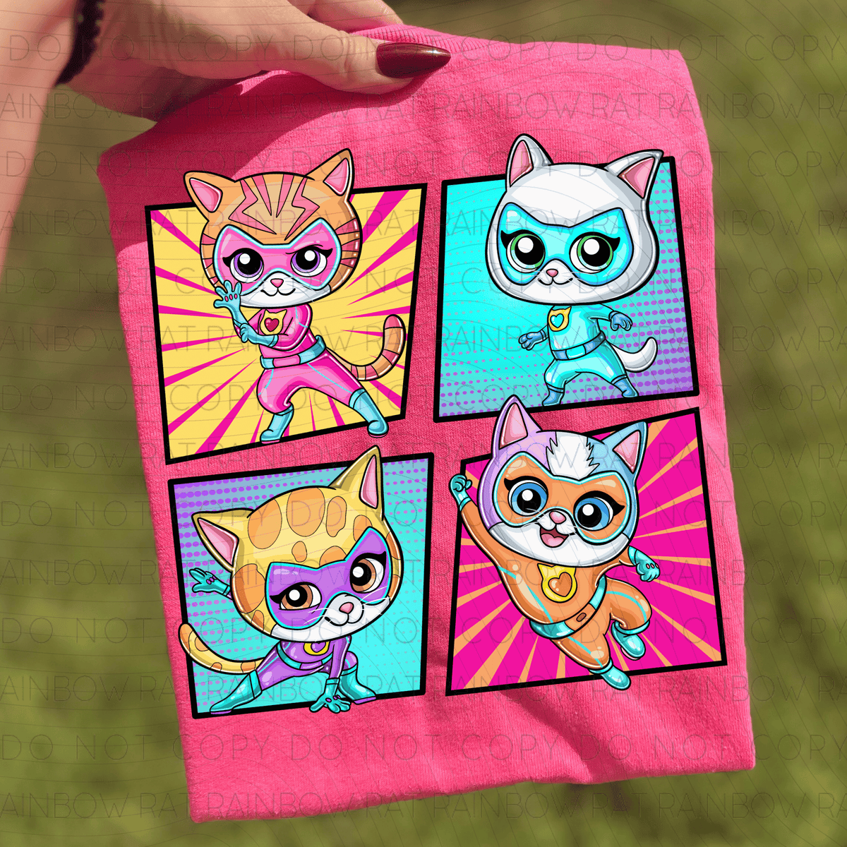Super kitty collage (RRD) DTF Transfer
