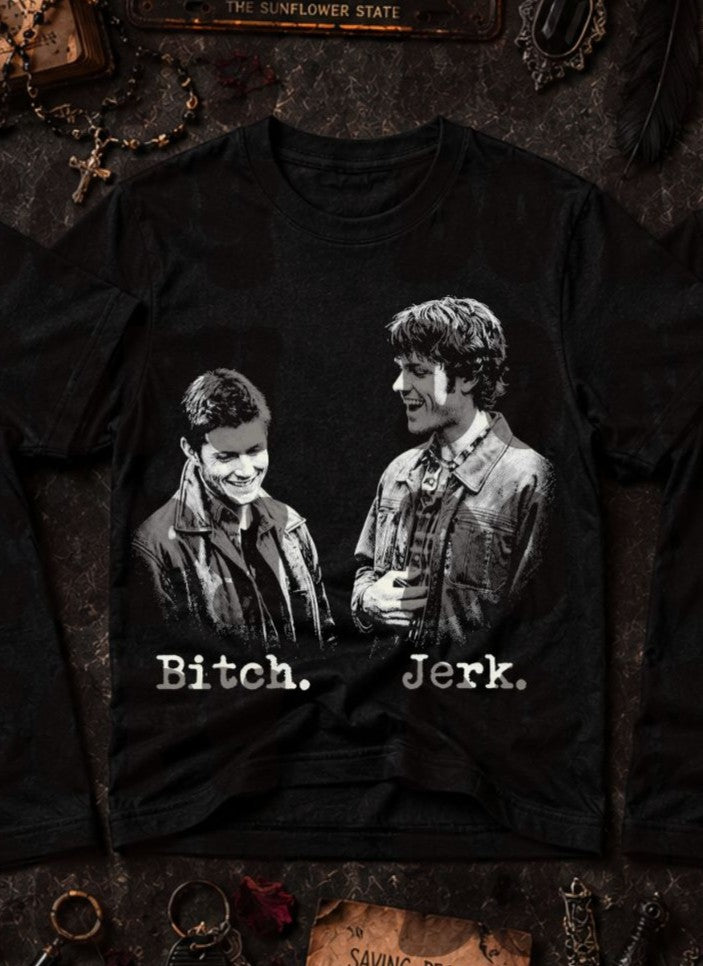 Bitch. Jerk. monochrome (Starlight) DTF Transfer
