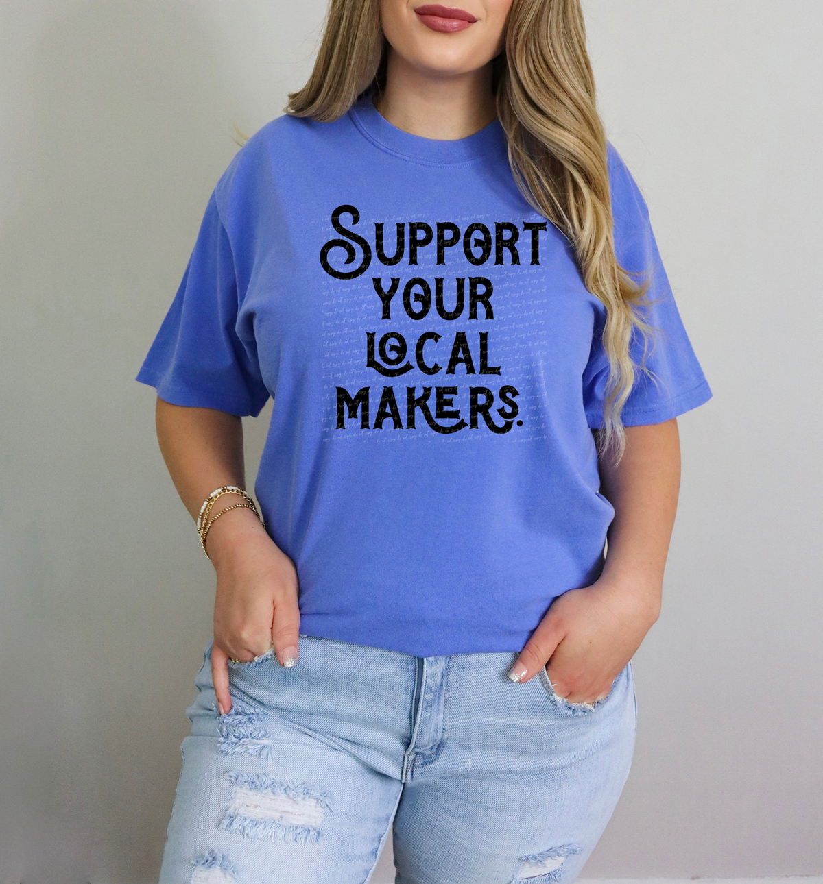 Support Your Local Makers Black 86603 DTF Transfer