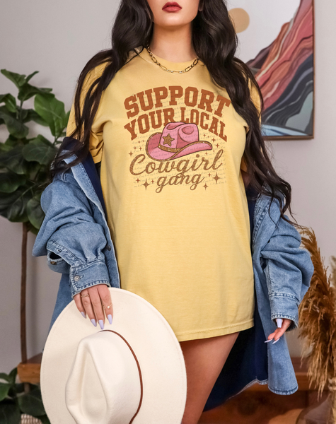 Support Your local Cowgirl Gang 63177 DTF transfer