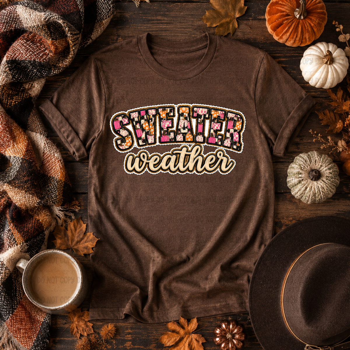 Sweater weather (fall filled) (Revel) DTF Transfer