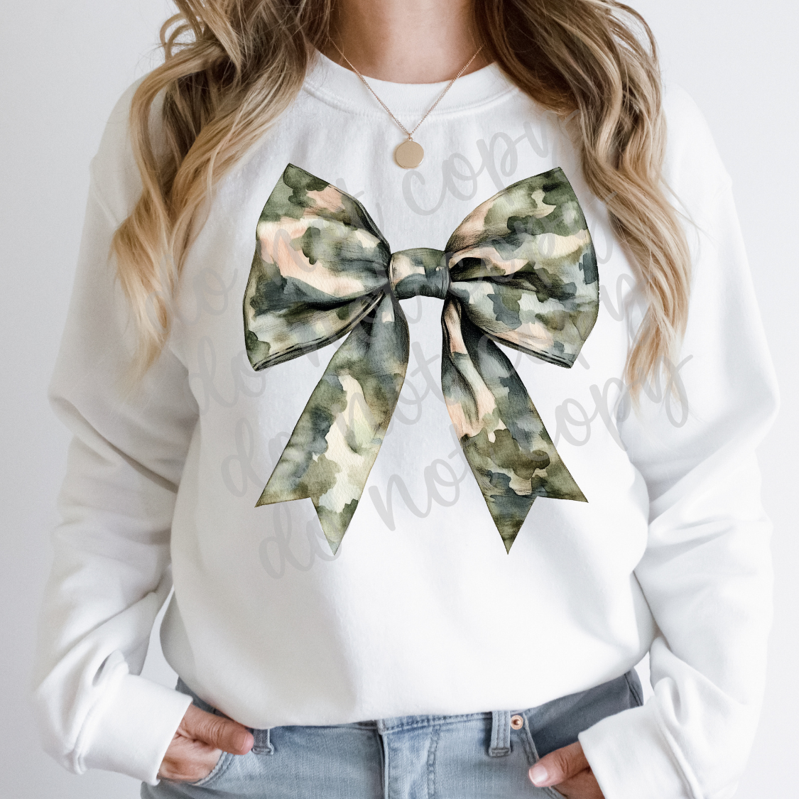 Camo bow (Parker)  DTF Transfer