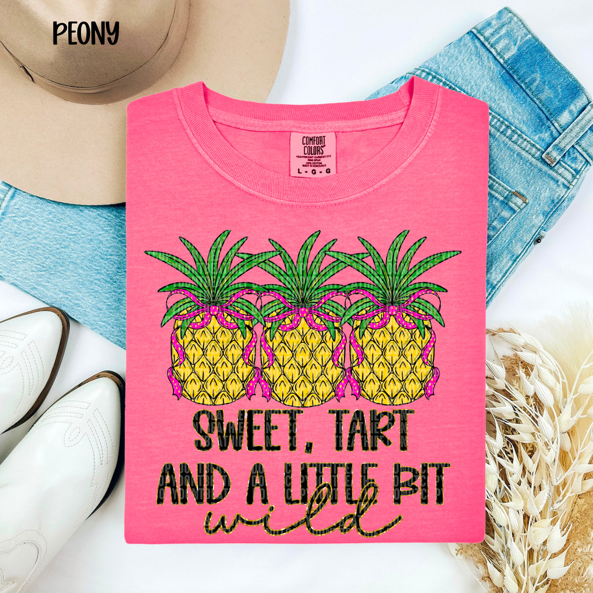 Sweet, Tart and a little bit wild Pineapples (SDD) 101049 DTF transfer