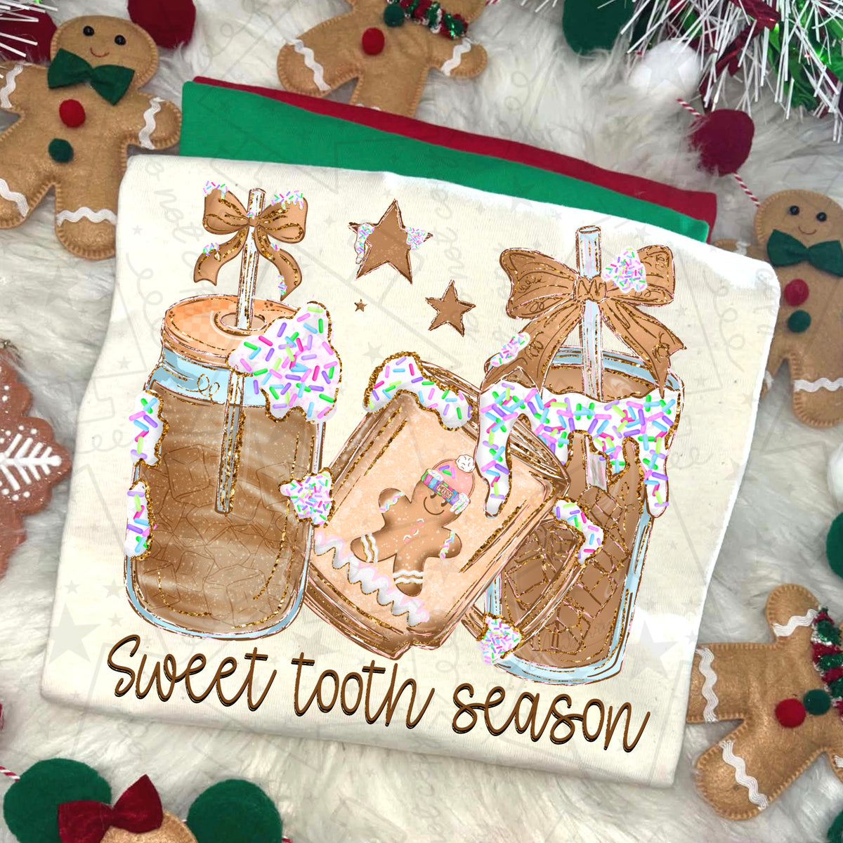 Sweet tooth season gingerbread and iced coffee (HW) DTF Transfer