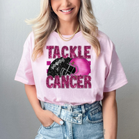 tackle cancer sequin black football 40247 DTF TRANSFER