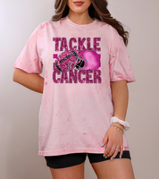 tackle cancer sequin pink football 40248 DTF TRANSFER