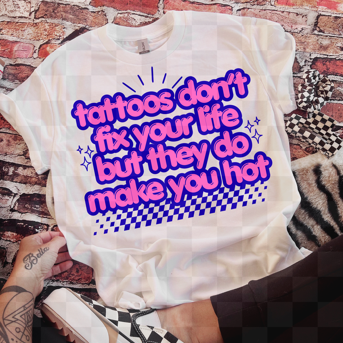 Tattoos don't fix your life (Lyttle) DTF Transfer