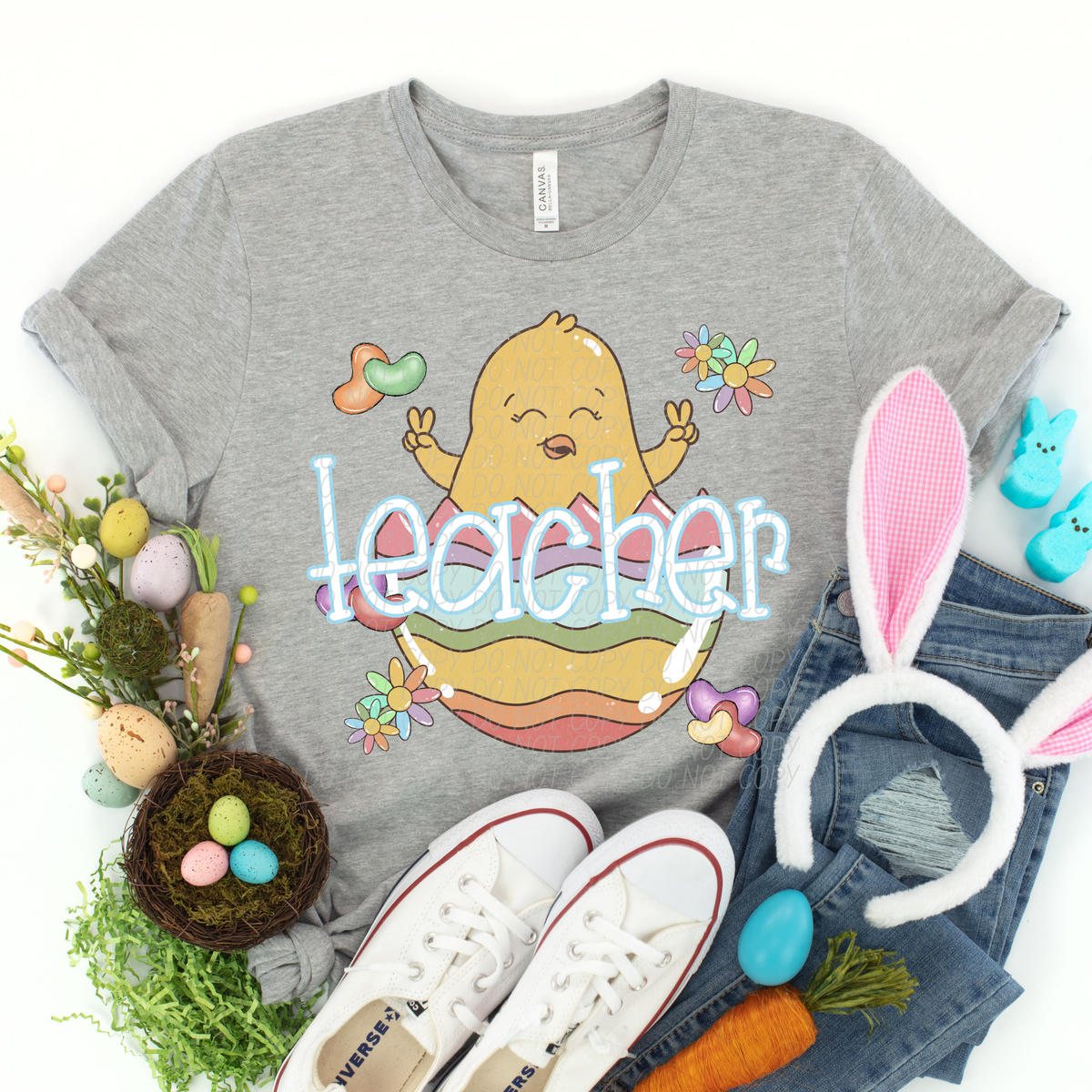 Teacher Easter Chick (City) DTF Transfer