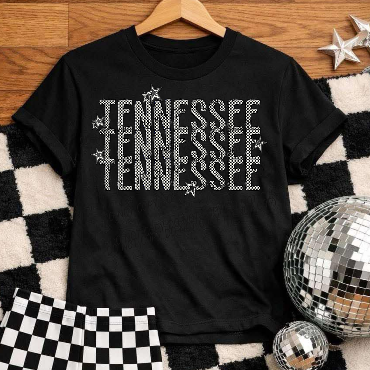 Tennessee checker star (City) DTF Transfer