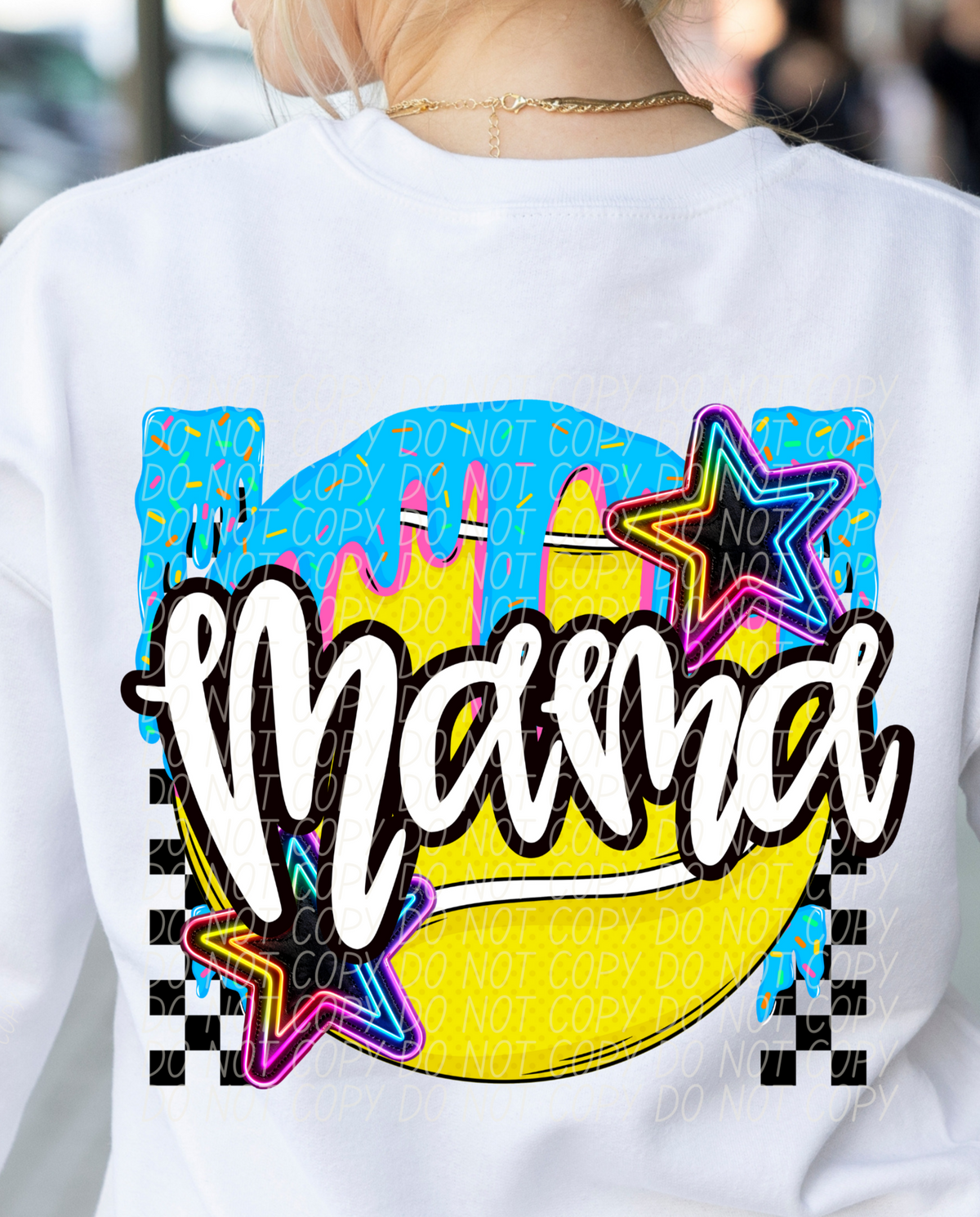 Tennis Mama Drip BACK PRINT (CITY) DTF transfer