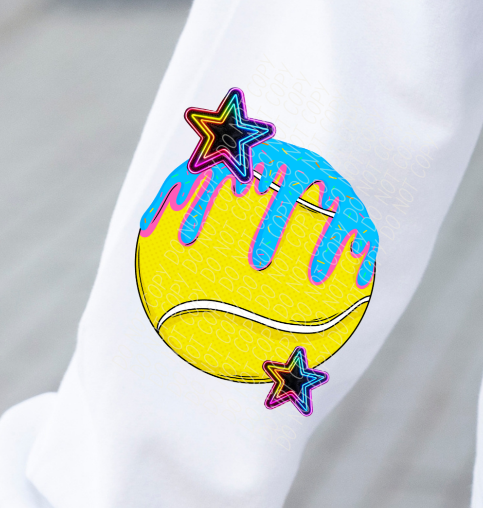 Tennis Mama Drip SLEEVE PRINT (CITY) DTF transfer
