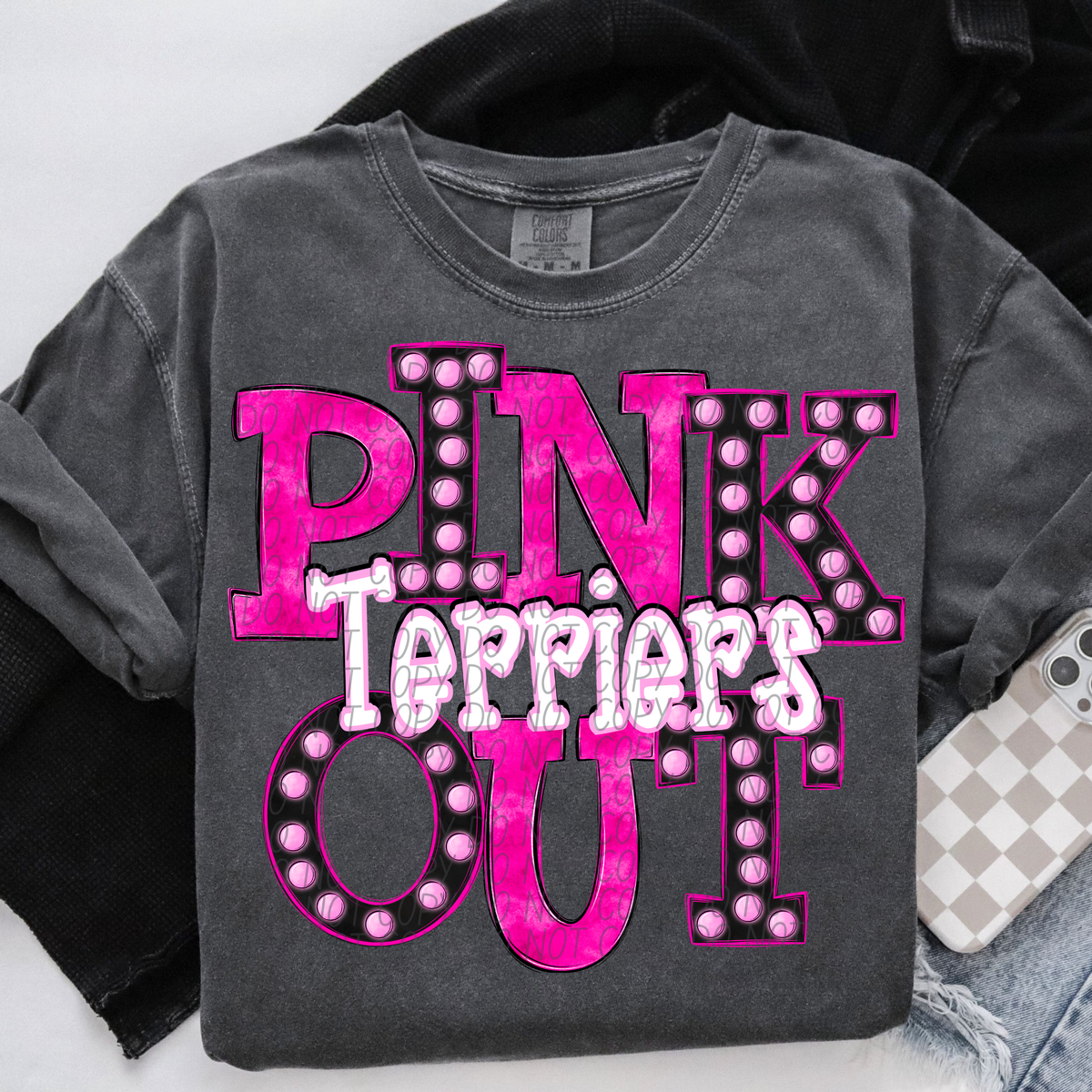 Terriers Pink Out Marquee (City) 113048 DTF transfer